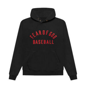 Fear Of God Baseball Hoodie Vintage Black/Red